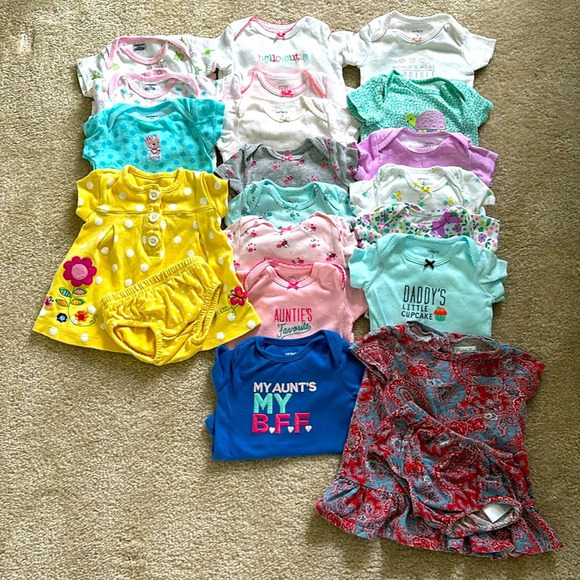 EUC LOT 3Mos. Onesies - Picture 1 of 9